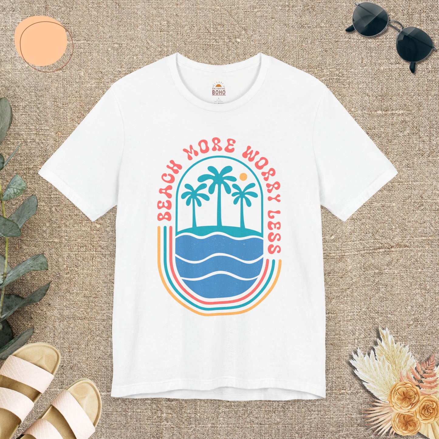 Beach More Worry Less Tee