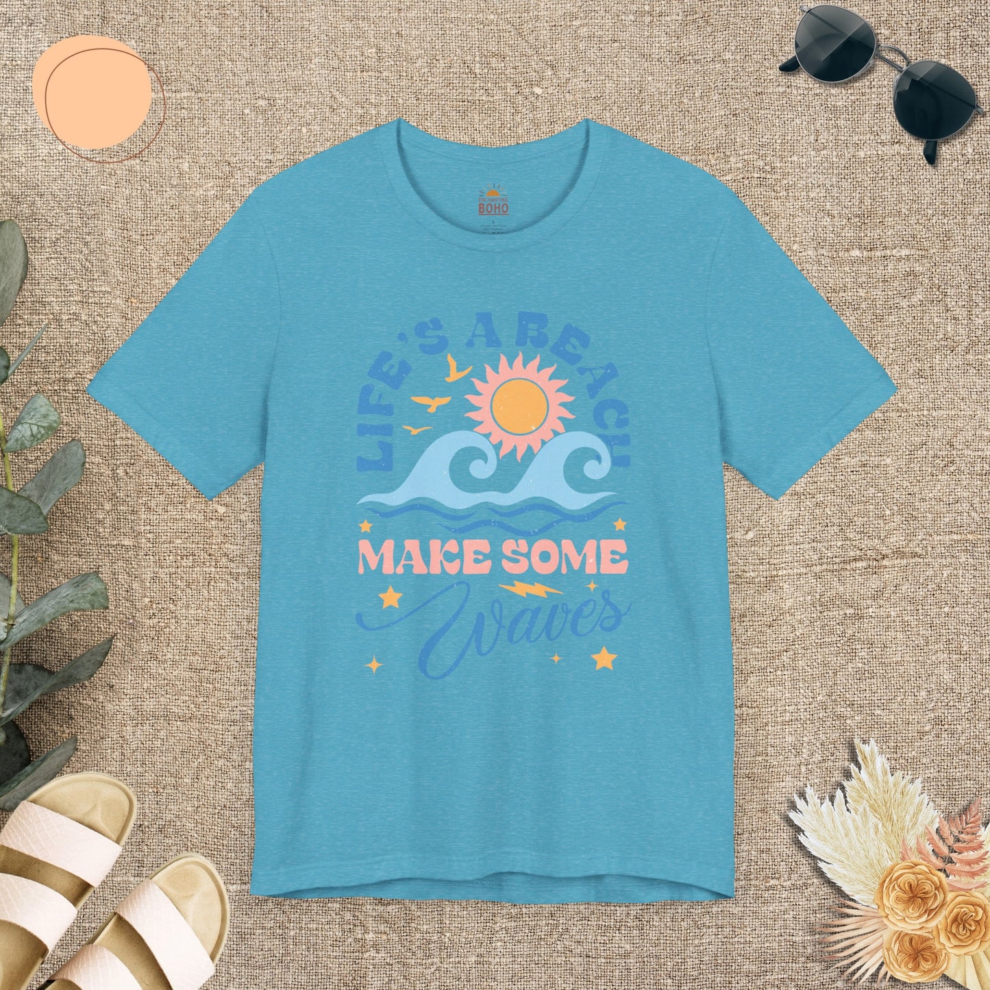 Lifes A Beach Make Some Waves Tee