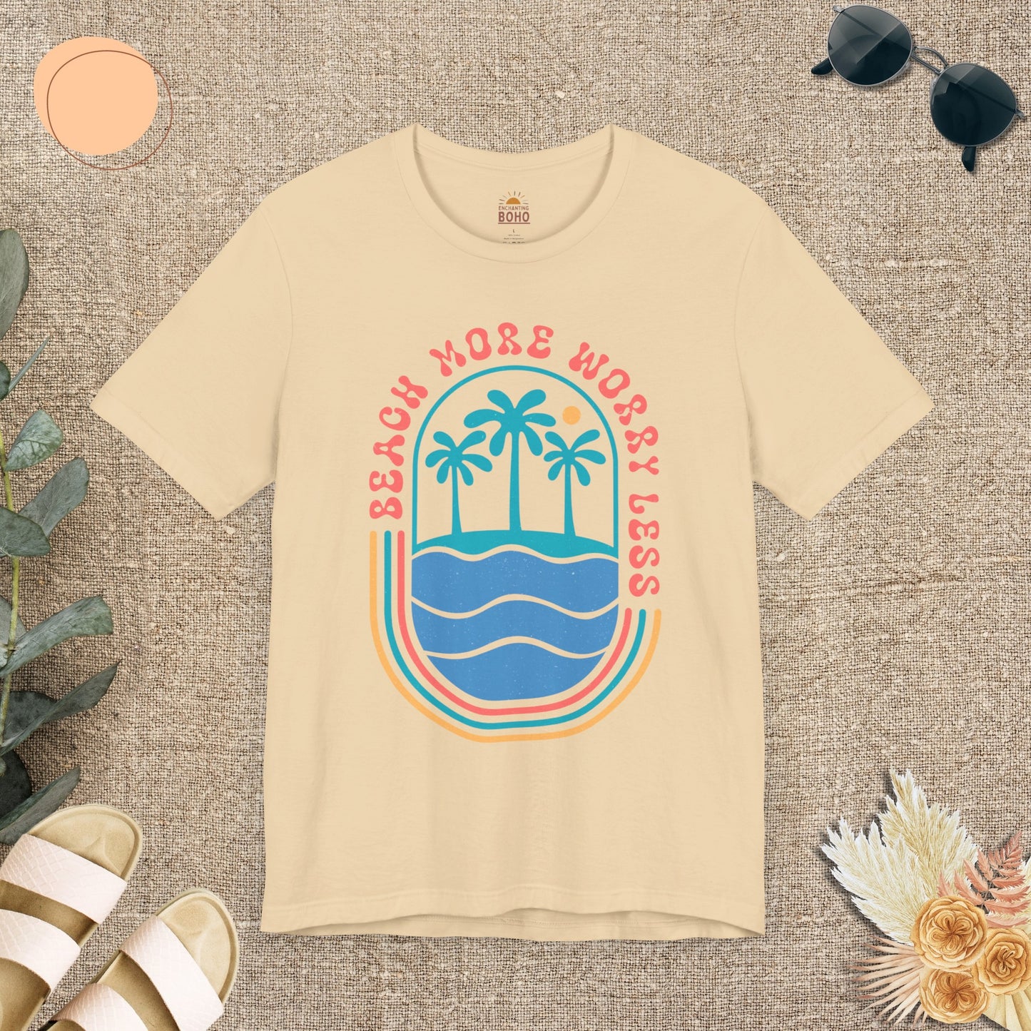 Beach More Worry Less Tee