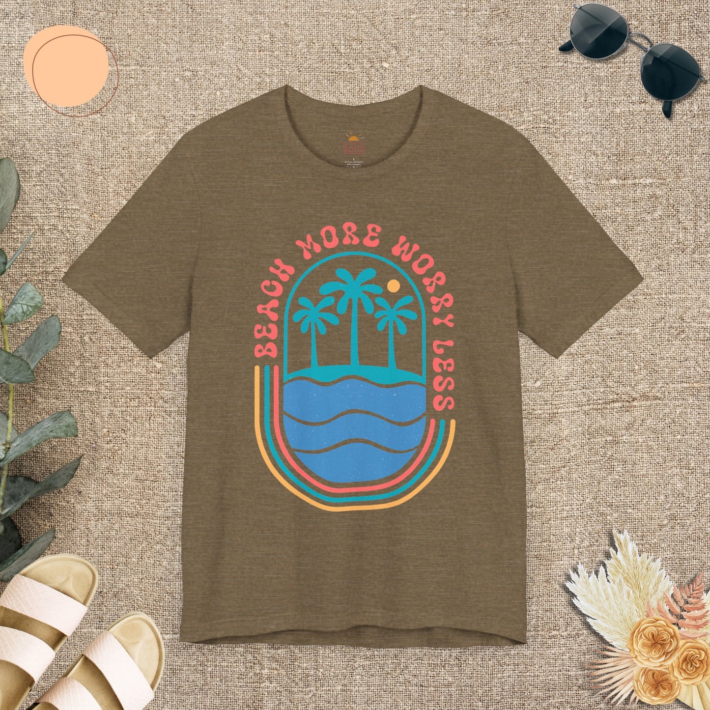 Beach More Worry Less Tee