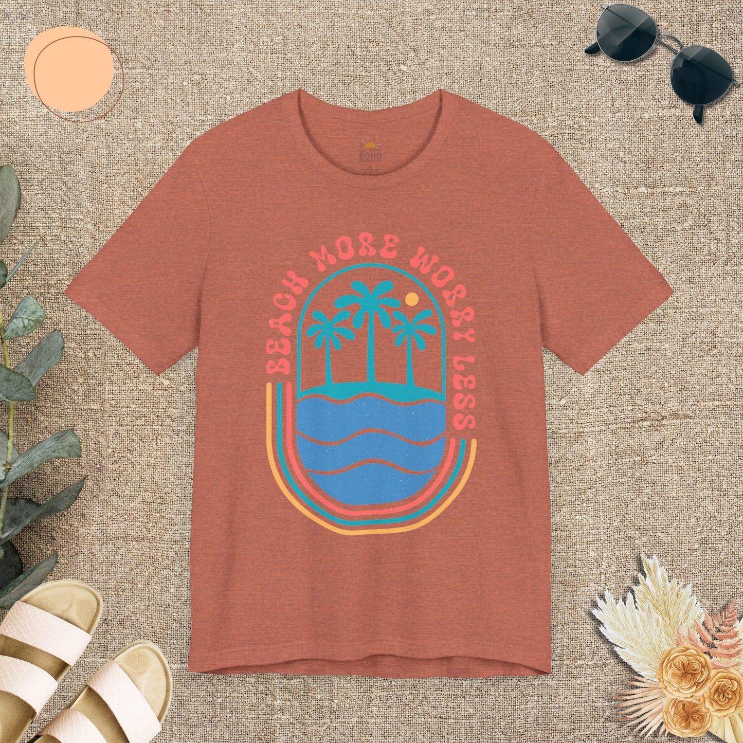 Beach More Worry Less Tee